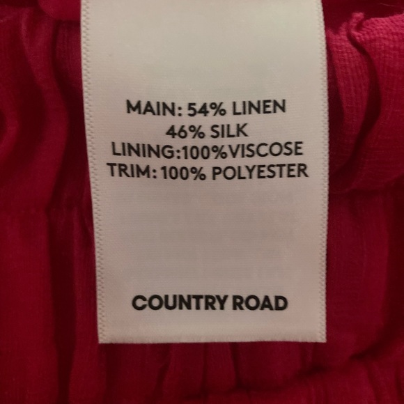 Country Road red/pink mini skirt. - Picture 3 of 4